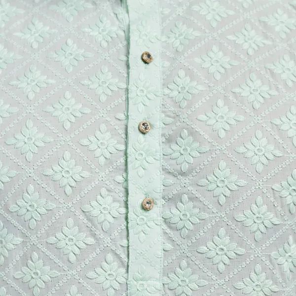 Pista_Lucknowi_Cotton_Kurta_|_For_Men