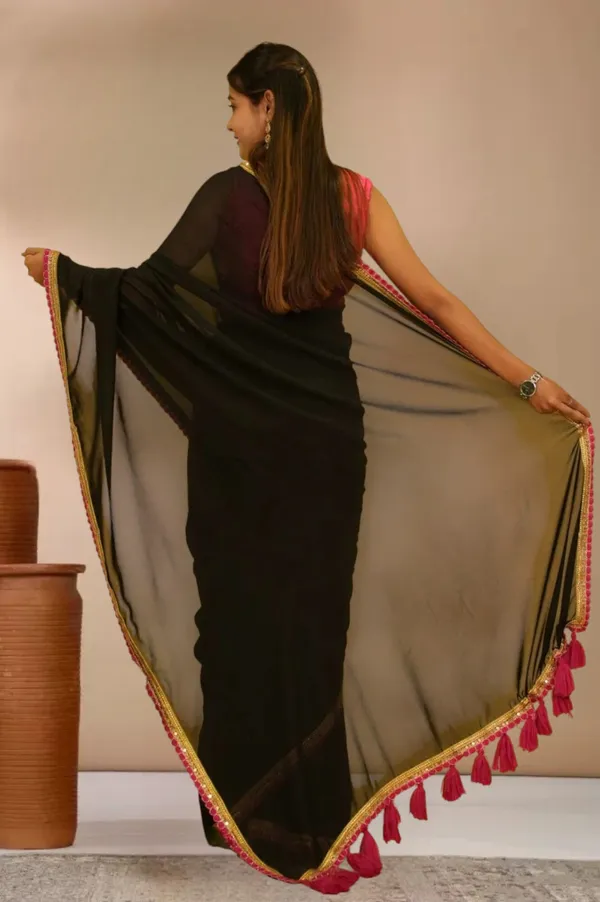 Black_Georgette_Embellished_Embroidered_Daily_Wear_Saree_For_Women