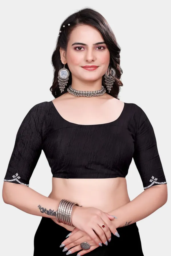 Black_Georgette_Embellished_Bollywood_Saree_For_Women