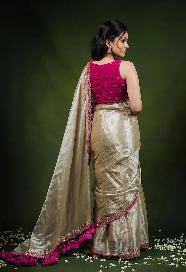 Cream_Tissue_Satin_Embellished_Bollywood_Saree_For_Women