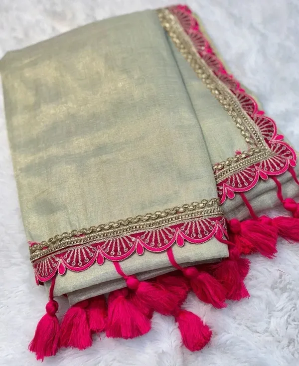 Cream_Tissue_Satin_Embellished_Bollywood_Saree_For_Women