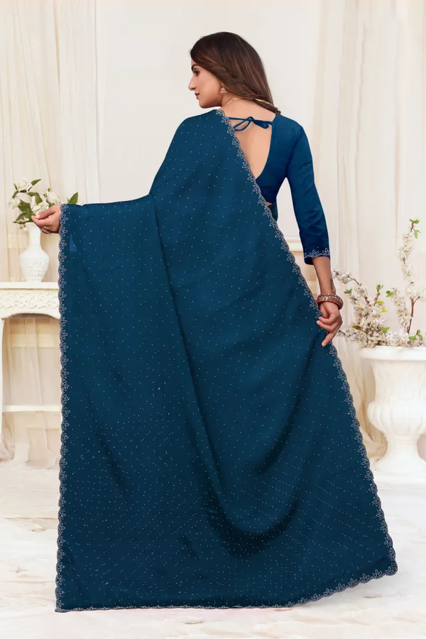 Blue_Chiffon_Embellished_Bollywood_Saree_For_Women