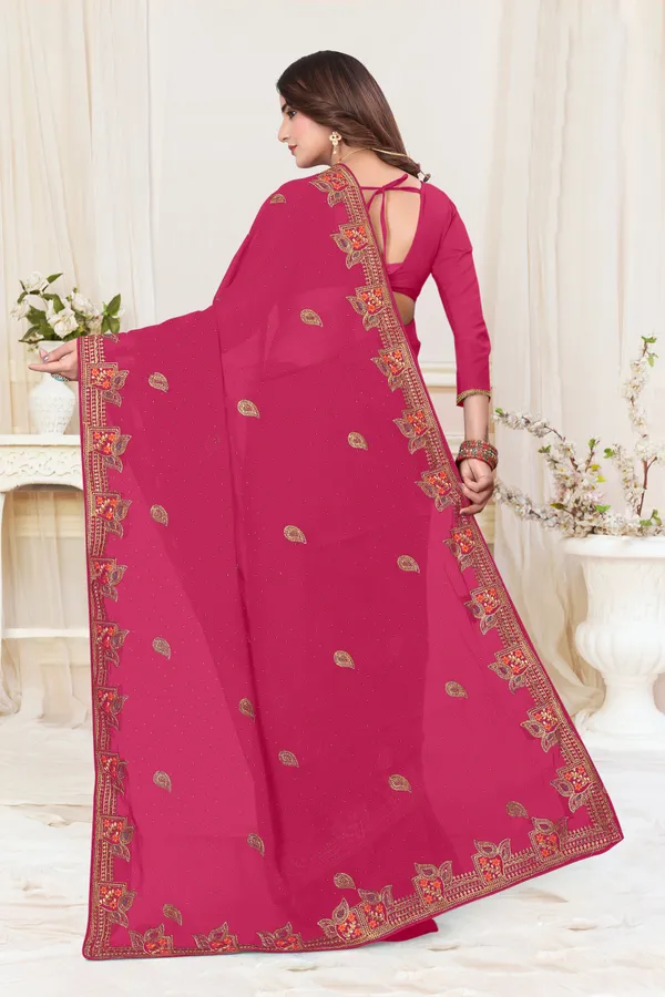 Pink_Georgette_Printed_Bollywood_Saree_For_Women