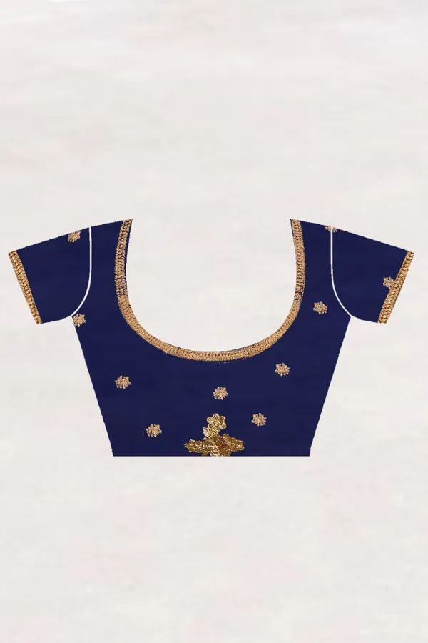 Dark_Blue_Georgette_Printed_Bollywood_Saree_For_Women