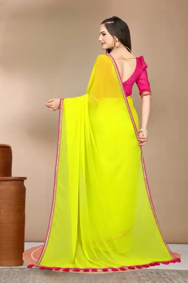 Yellow_Georgette_Embellished_Embroidered_Daily_Wear_Saree_For_Women