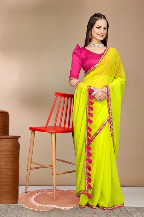Yellow_Georgette_Embellished_Embroidered_Daily_Wear_Saree_For_Women