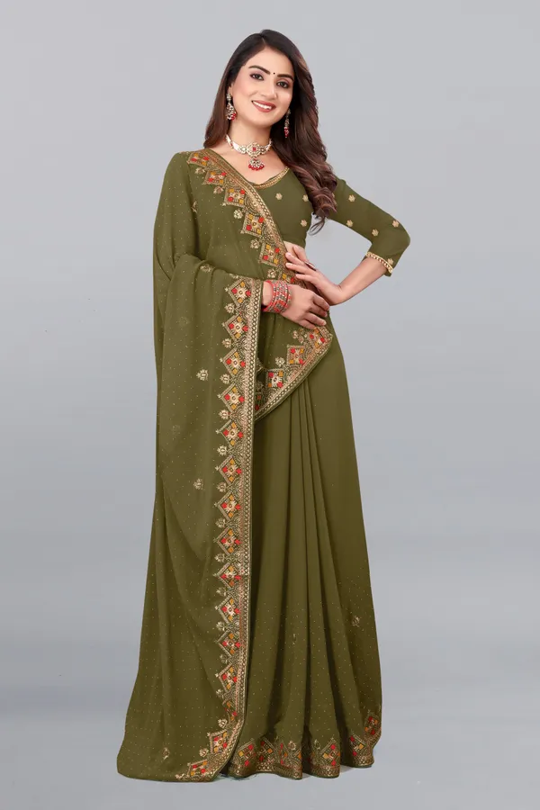 Green_Georgette_Embroidered_Bollywood_Saree_For_Women