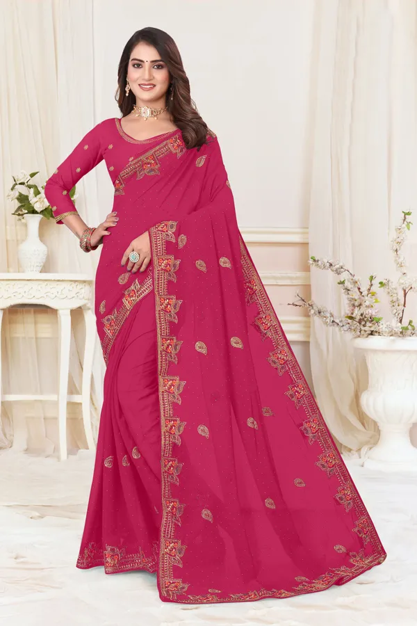 Pink_Georgette_Embroidered_Bollywood_Saree_For_Women