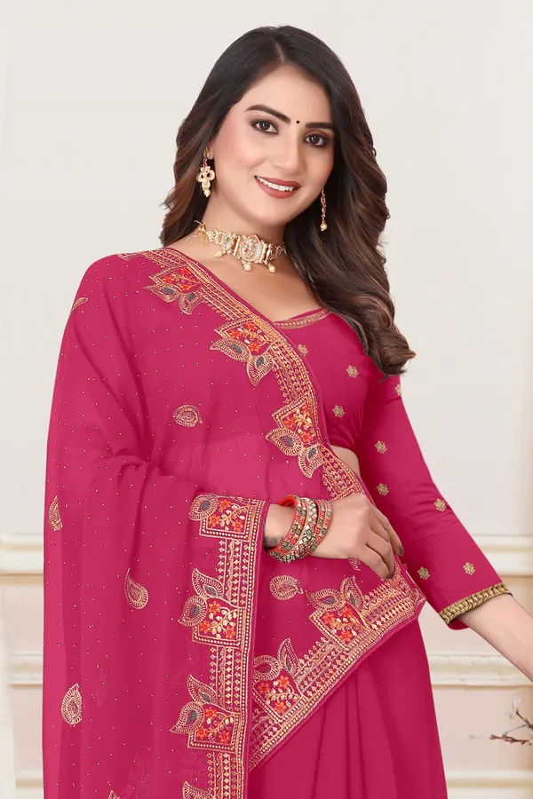 Pink_Georgette_Embroidered_Bollywood_Saree_For_Women