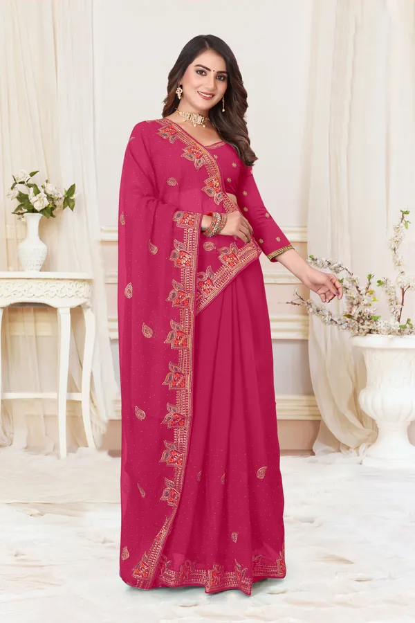 Pink_Georgette_Embroidered_Bollywood_Saree_For_Women