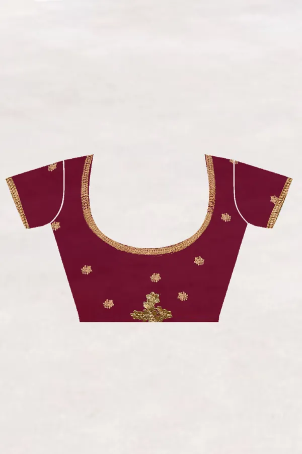 Maroon_Georgette_Embroidered_Bollywood_Saree_For_Women