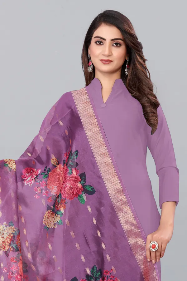 Lavender_Georgette_Printed_Dupatta_For_Women