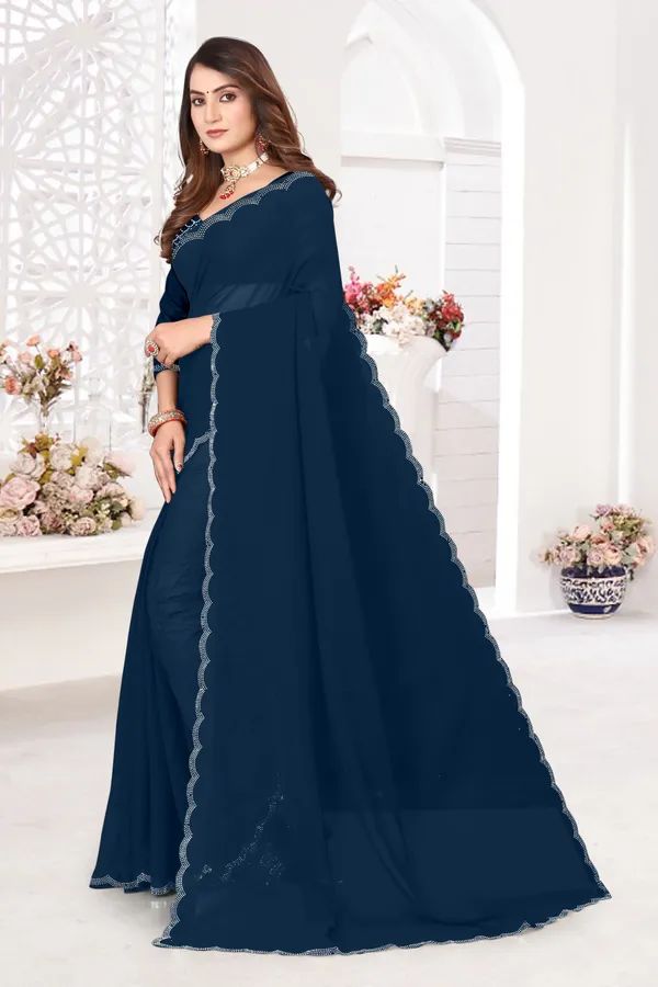 Dark_Blue_Georgette_Embellished_Bollywood_Saree_For_Women
