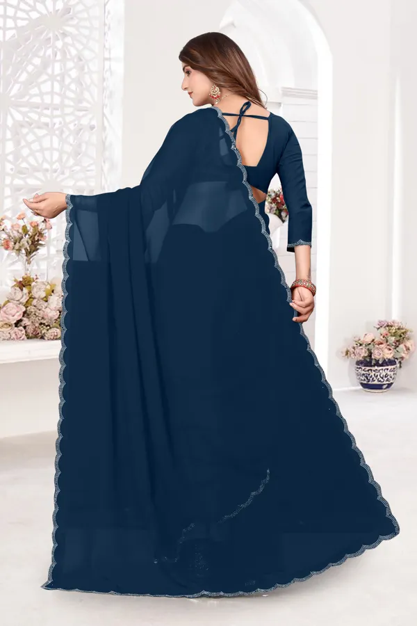 Dark_Blue_Georgette_Embellished_Bollywood_Saree_For_Women