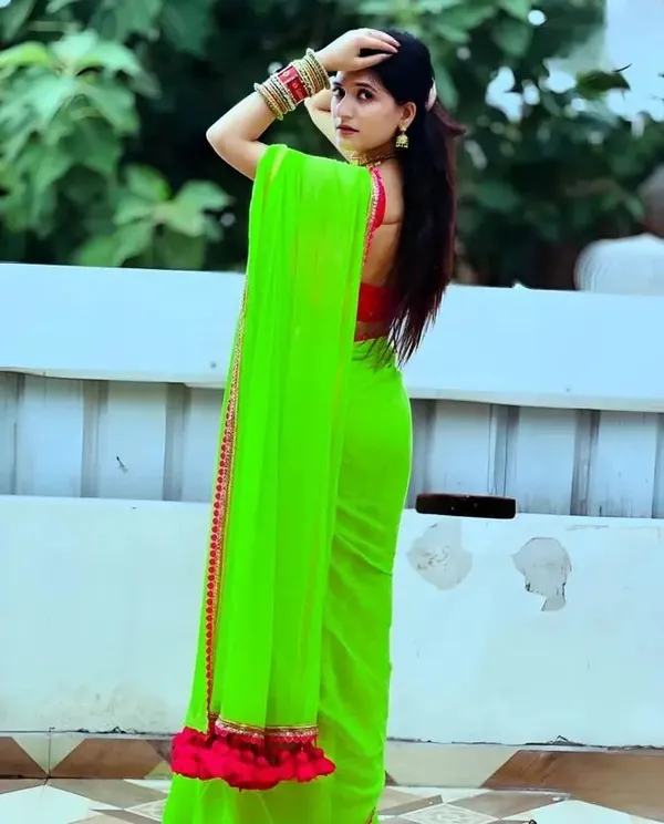 Green_Georgette_Embroidered_Daily_Wear_Saree_For_Women