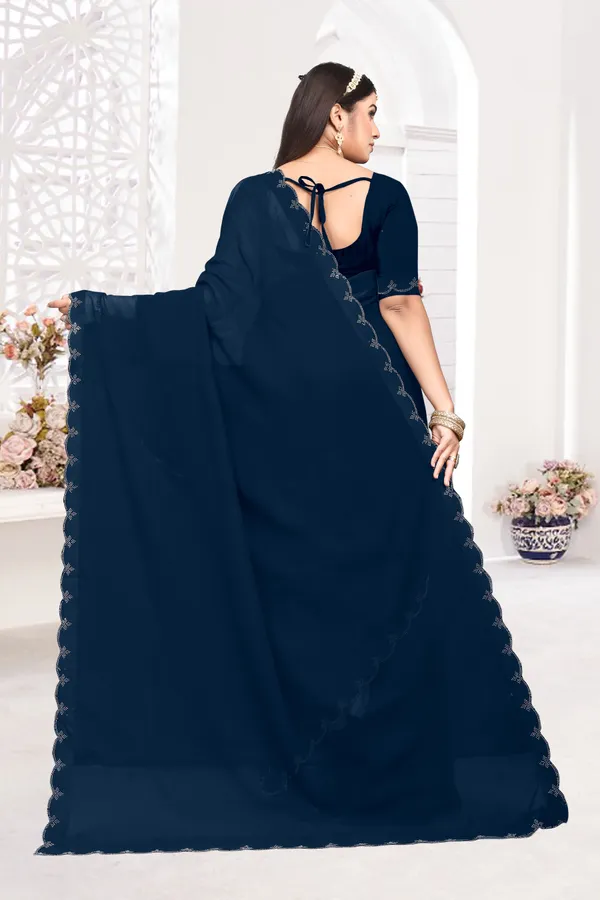 Dark_Blue_Georgette_Embellished_Bollywood_Saree_For_Women