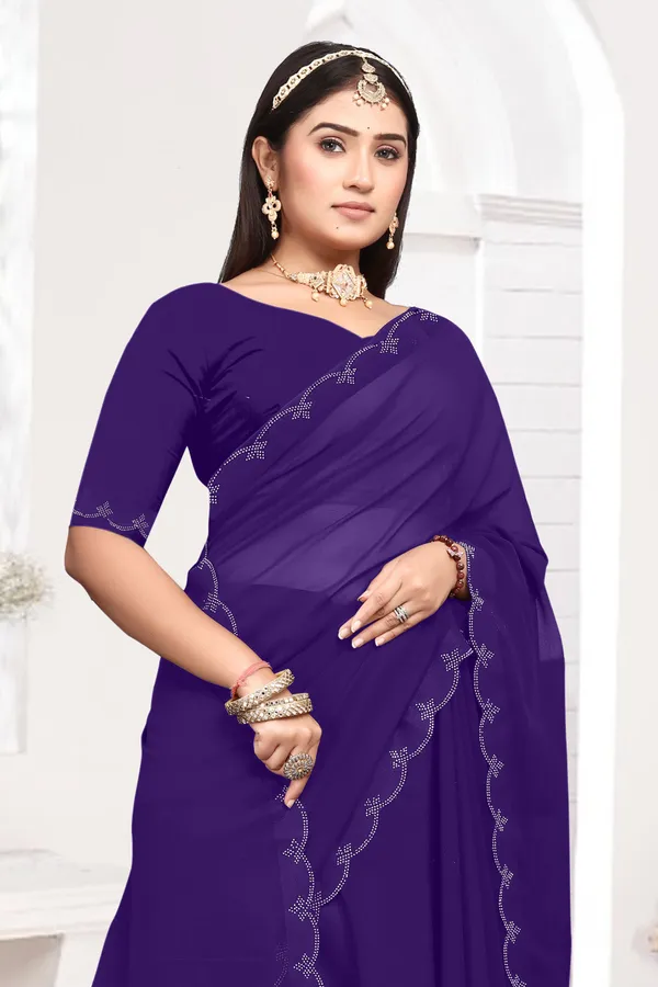 Purple_Georgette_Embellished_Bollywood_Saree_For_Women