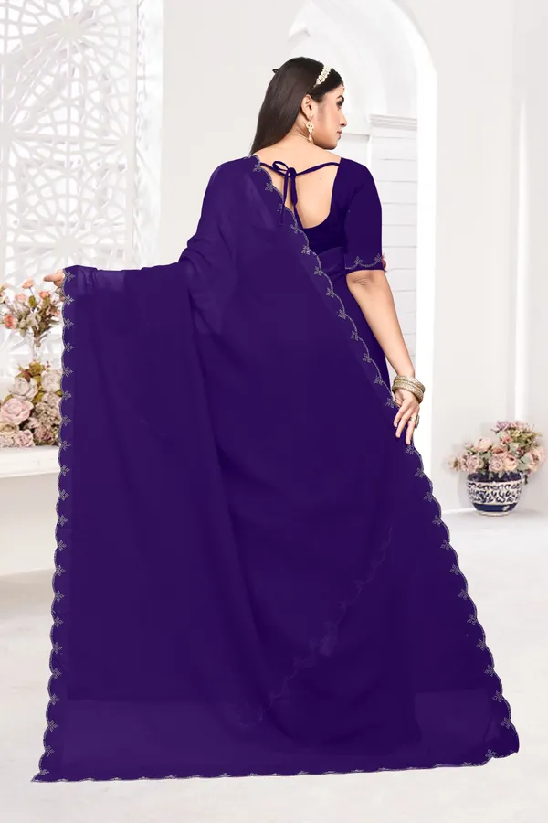 Purple_Georgette_Embellished_Bollywood_Saree_For_Women