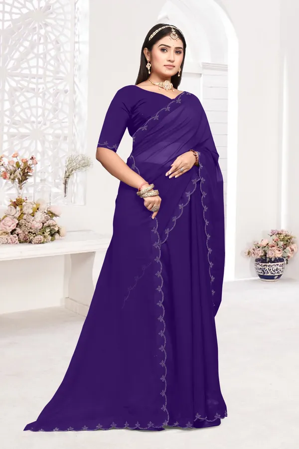 Purple_Georgette_Embellished_Bollywood_Saree_For_Women