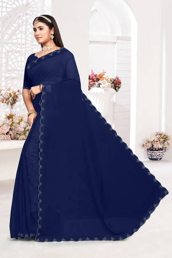 Dark_Blue_Georgette_Embellished_Bollywood_Saree_For_Women