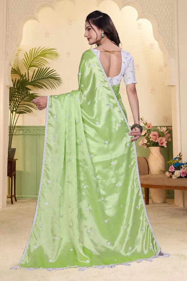 Green_Satin_Printed_Bollywood_Saree_For_Women