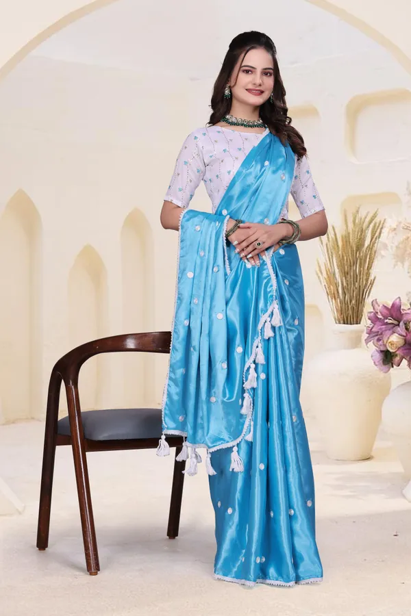 Blue_Satin_Embroidered_Bollywood_Saree_For_Women
