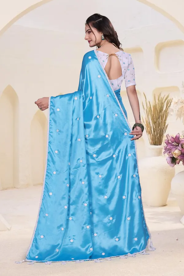 Blue_Satin_Embroidered_Bollywood_Saree_For_Women
