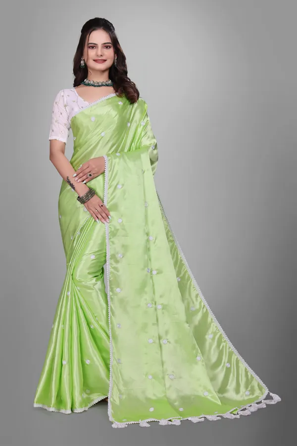 Green_Satin_Printed_Bollywood_Saree_For_Women