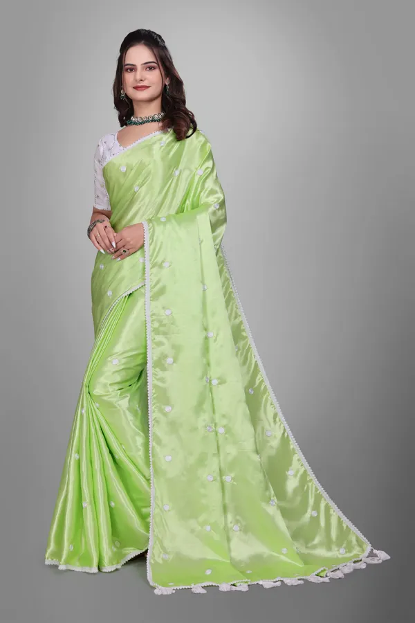 Green_Satin_Printed_Bollywood_Saree_For_Women