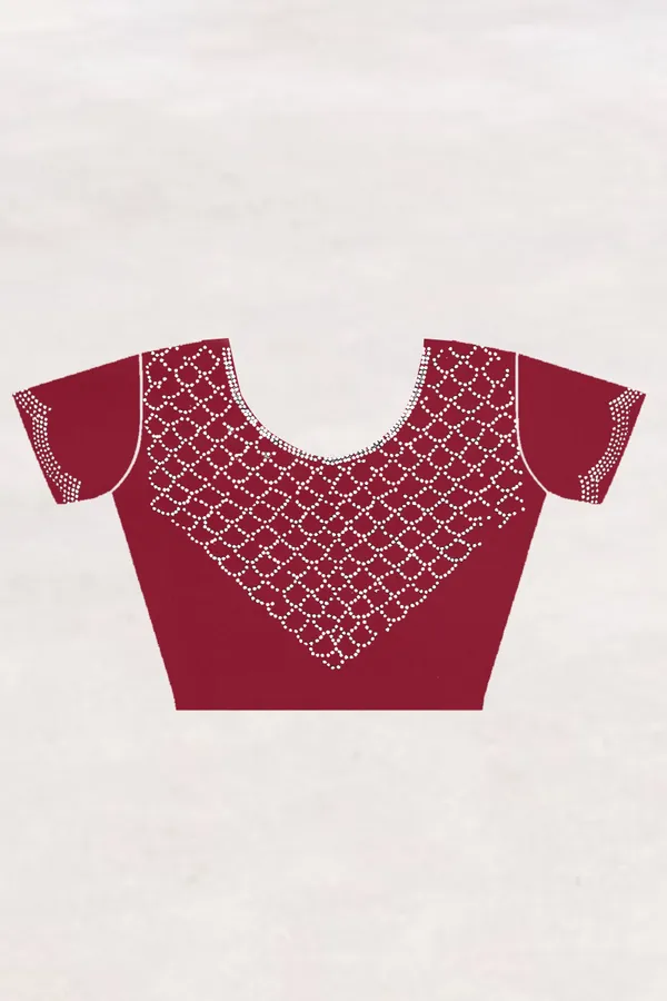 Maroon_Georgette_Embellished_Daily_Wear_Saree_For_Women