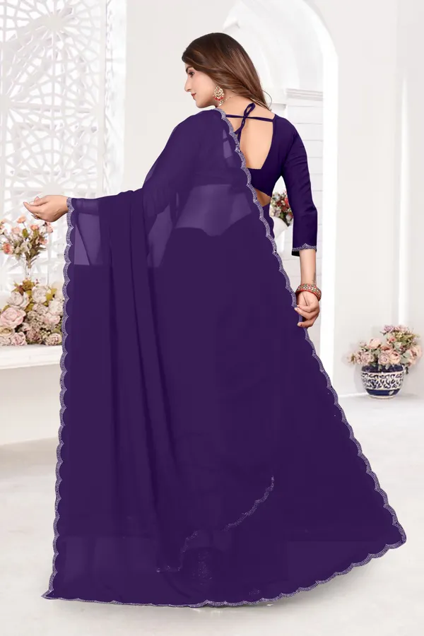 Purple_Georgette_Embellished_Daily_Wear_Saree_For_Women