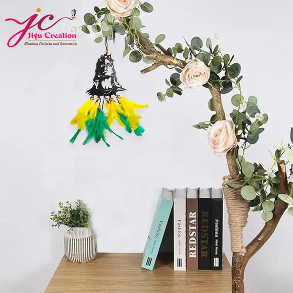 Adiyogi_Yellow_Rama_Car_Hanging_Ornament_(Pack_Of_1)
