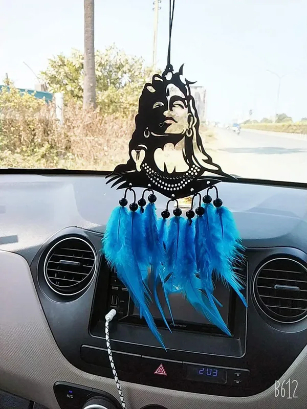 Cresale_Dream_Catcher_Lord_Mahadev_Hand_Made_For_Positive_Vibes,_Wall_Decor_And_Car_Hanging_Made_With_Acrylic_Material_Of_Feathers_Car_Hanging_Ornament_(Pack_Of_1)