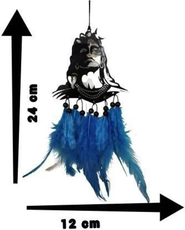 Cresale_Dream_Catcher_Lord_Mahadev_Hand_Made_For_Positive_Vibes,_Wall_Decor_And_Car_Hanging_Made_With_Acrylic_Material_Of_Feathers_Car_Hanging_Ornament_(Pack_Of_1)