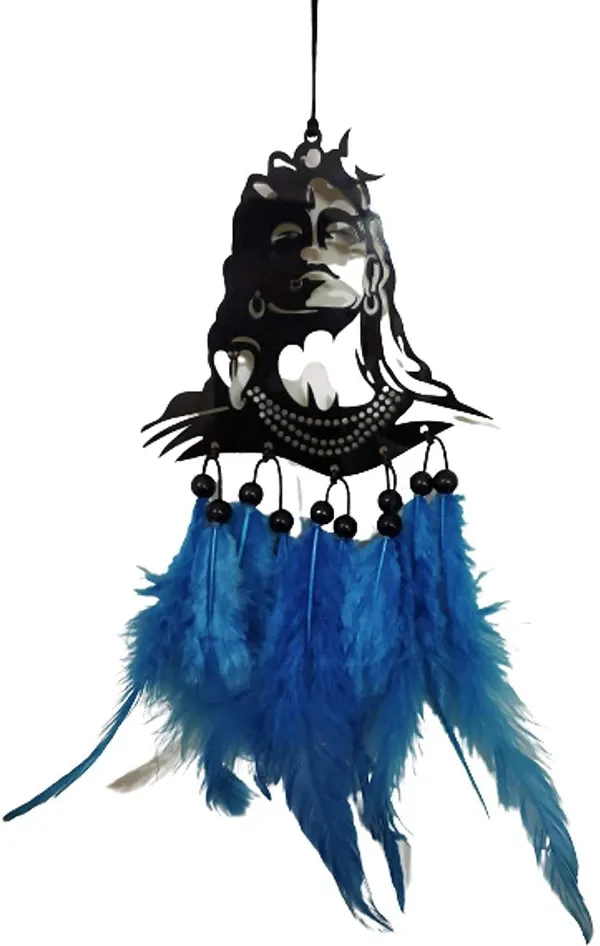 Cresale_Dream_Catcher_Lord_Mahadev_Hand_Made_For_Positive_Vibes,_Wall_Decor_And_Car_Hanging_Made_With_Acrylic_Material_Of_Feathers_Car_Hanging_Ornament_(Pack_Of_1)