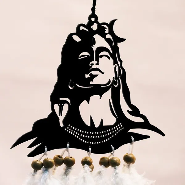Adiyogi'_Acrylic_Car_Hanging_Car_Rear_View_Mirror_Decor_Ornament_Accessories/Good_Luck_Charm_Protection_Interior_Wall_Hanging_Showpiece_Car_Hanging_Ornament_(Pack_Of_1)