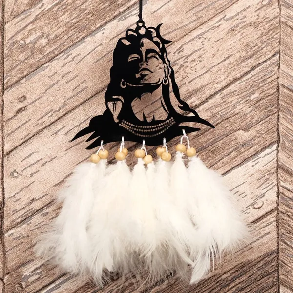 Adiyogi'_Acrylic_Car_Hanging_Car_Rear_View_Mirror_Decor_Ornament_Accessories/Good_Luck_Charm_Protection_Interior_Wall_Hanging_Showpiece_Car_Hanging_Ornament_(Pack_Of_1)
