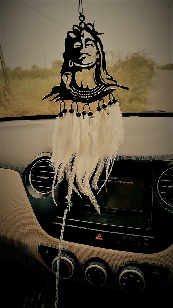 Riyu_Retails_Adi_Yogi_Mahadev_White_Car_Ornaments,_Showpieces_,Car_Dashboard_Decorative_Item_Car_Hanging_Ornament_(Pack_Of_1)