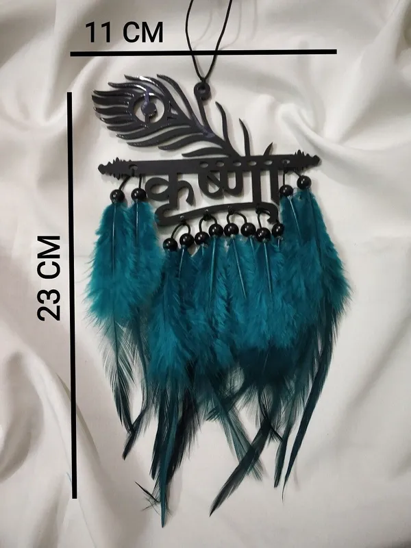 Alakh_Creation_Krishna_Car_Front_Mirror_Hanger/_Decorative_Made_With_Acrylic_Material_Car_Hanging_Ornament_(Pack_Of_1)