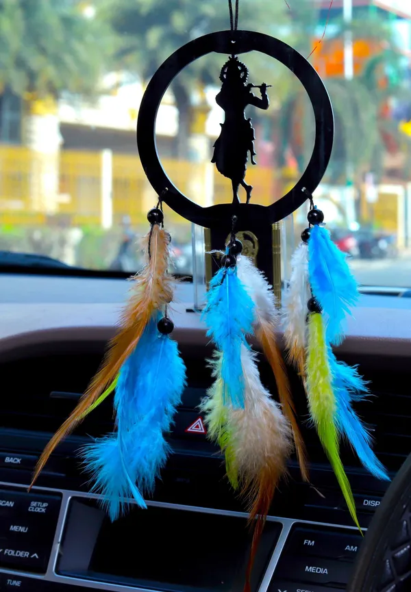 Mac_Enterprise_Shree_Krishna_Car_Dream_Catcher_Car_Hanging_Ornament_(Pack_Of_2)