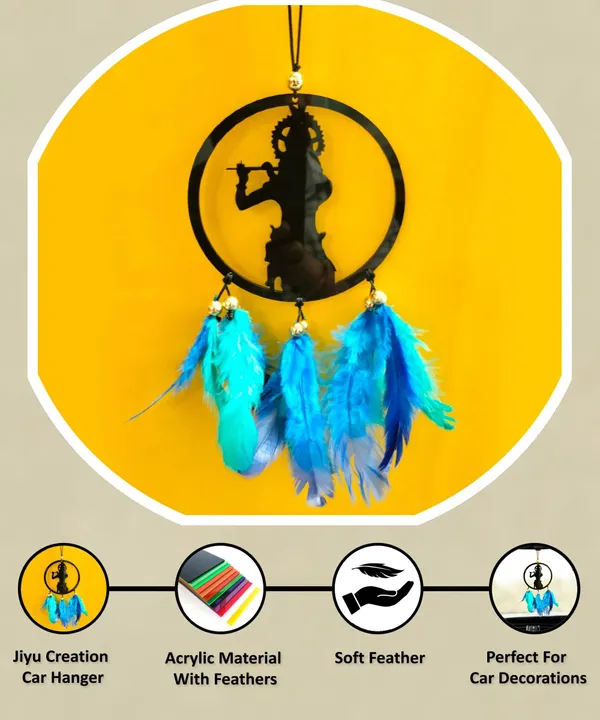 Mac_Enterprise_Shree_Krishna_Car_Dream_Catcher_Car_Hanging_Ornament_(Pack_Of_2)