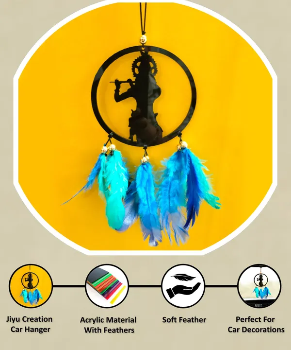 Dream_Catcher_Car_Hanging_Emblem_Wall_Hanging_Krishna_Decorative_Showpiece_Car_Hanging_Ornament_(Pack_Of_1)
