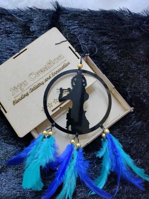 Dream_Catcher_Car_Hanging_Emblem_Wall_Hanging_Krishna_Decorative_Showpiece_Car_Hanging_Ornament_(Pack_Of_1)