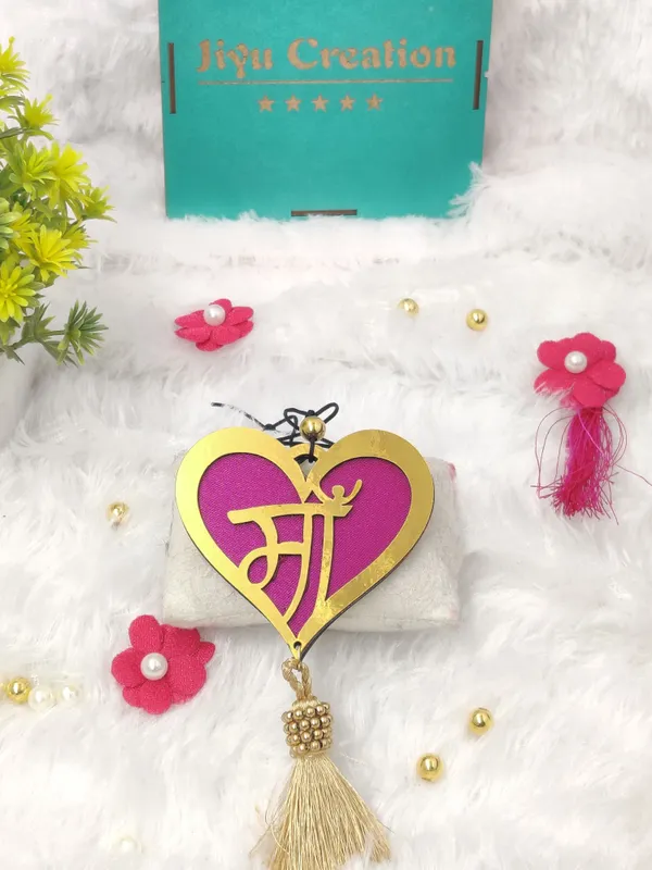 Golden_Maa_Car_Hanger_/_Dream_Catcher_/_3D_Design_Car_Hanging_Ornament_(Pack_Of_1)