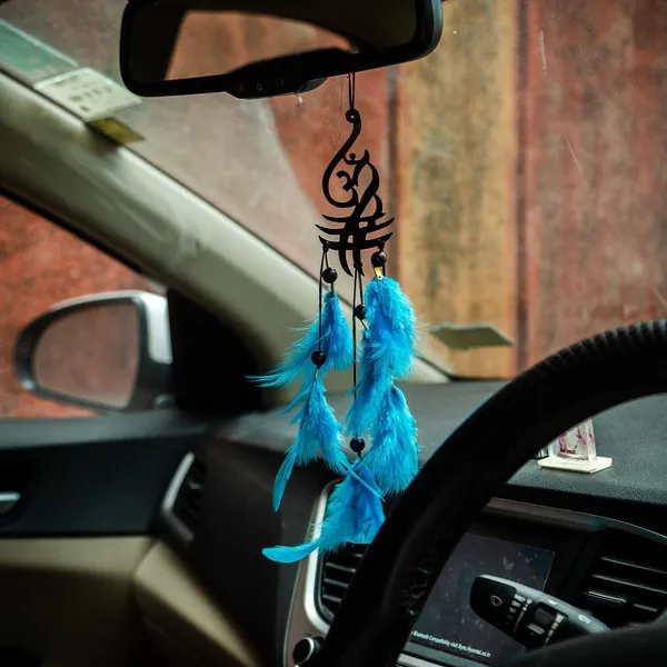 Adarsh_Collection_Dream_Catcher_Lord_Mahadev_Hand_Made_For_Positive_Vibes,_Wall_Decor_And_Car_Hanging_Made_With_Acrylic_Material_Of_Feathers_Car_Hanging_Ornament_(Pack_Of_1)