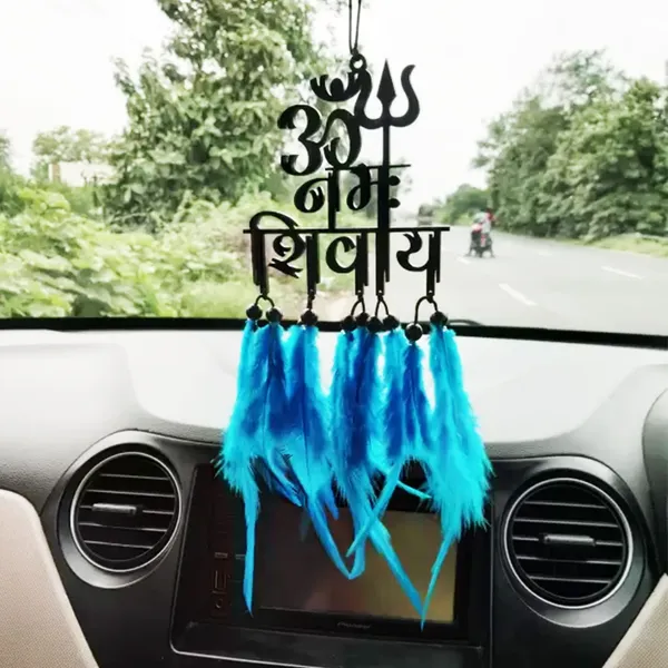 Car_Hanging_Ornament_|_Dream_Catcher_For_Positive_Energy_Decorative_Showpiece_-_2.5_Cm_(Plastic,_Blue)