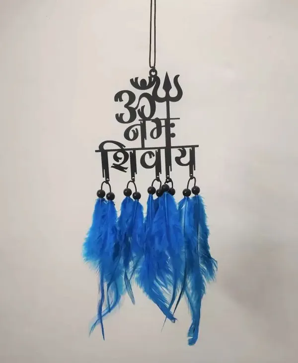 Car_Hanging_Ornament_|_Dream_Catcher_For_Positive_Energy_Decorative_Showpiece_-_2.5_Cm_(Plastic,_Blue)