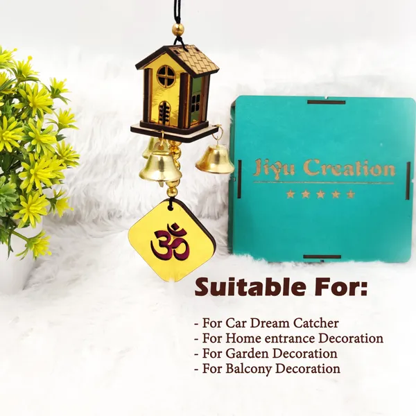 Golden_Sweet_Home_Dream_Catcher_/_Car_Hanging_/_Home_Decor_/_3D_Design_Car_Hanging_Ornament_(Pack_Of_1)