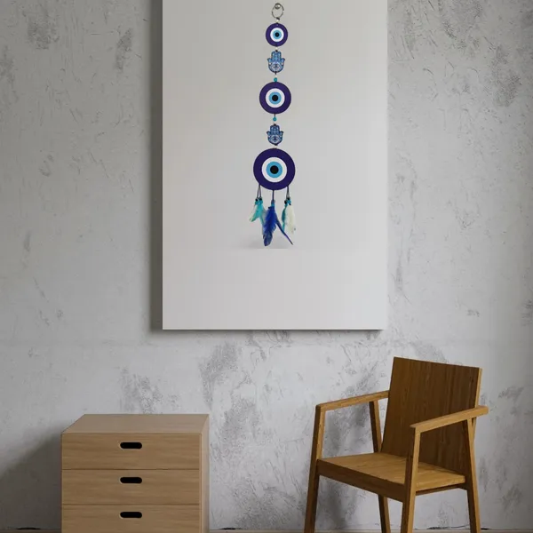 Evil_Eye_Wall_Hanging_With_Tussle|_Wall_Art_For_Home|_Tradition_Decorative_Showpiece_-_18_Cm_(Wood,_Dark_Blue)
