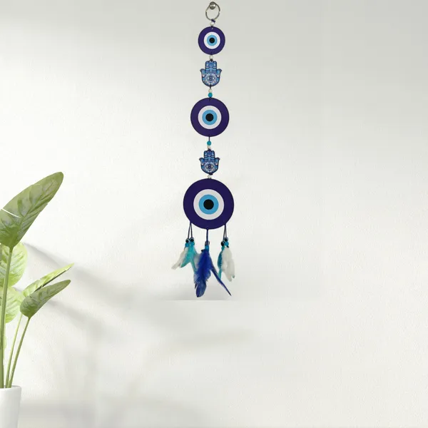 Evil_Eye_Wall_Hanging_With_Tussle|_Wall_Art_For_Home|_Tradition_Decorative_Showpiece_-_18_Cm_(Wood,_Dark_Blue)